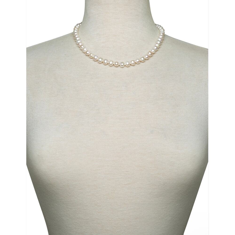 New Belle de Mer Cultured Freshwater Pearl (7 - 8mm) 18" Collar Necklace